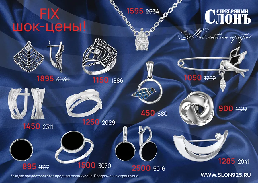 Акция в магазине Серебряный Слон